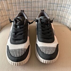 BOBS from Skechers Black and White Athletic Shoes